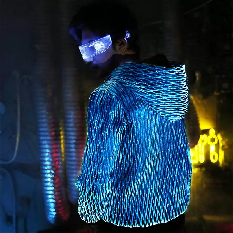 led jacket hip hop jacket